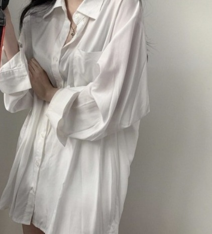 ロング丈ゆったり長袖シャツ トップス ブラウス 長袖 ロング丈 大人スタイル 定番 大人可愛い きれいめ シンプル 大人 上品 おしゃれ かっこいい 大人可愛い 大人女子 こなれ感 キュート 爽やか