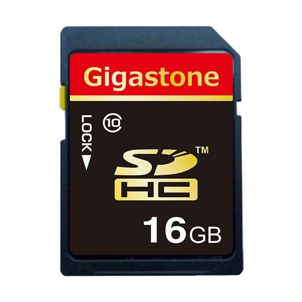 （まとめ）Gigastone SDHCカード16GB class10 GJS10/16G 1枚3セット