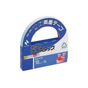 (業務用100セット) ニチバン 両面テープ ナイスタック 強力タイプ/10mm長さ18m NW-K10