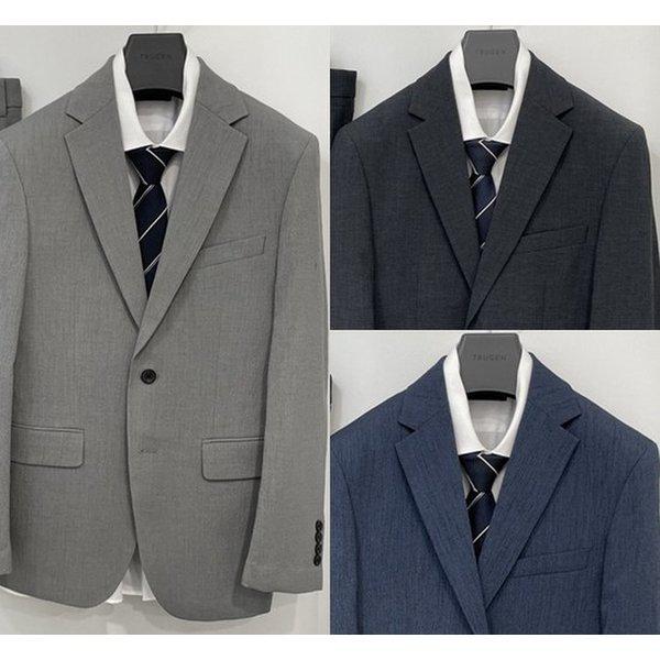 夏のコンビジャケット HOT DEAL - メンズ ベーシックフィット 麻(リネン)混紡 ストレッチ 夏 カジュアルジャケット 3カラー_JK