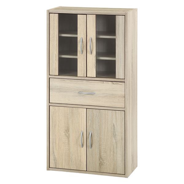 ミドルキッチンキャビネット ホワイトオーク 組立品