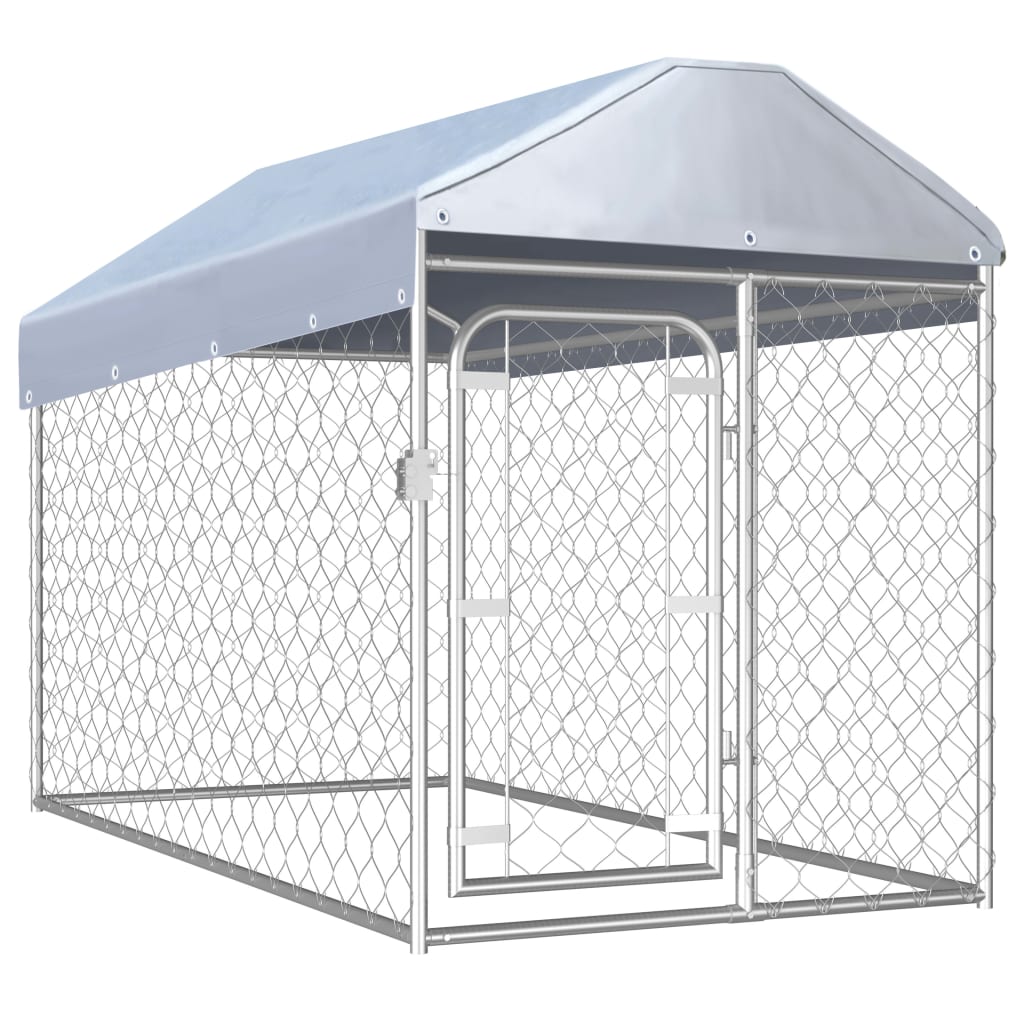 屋根付き 屋外用 犬小屋 200x100x125cm