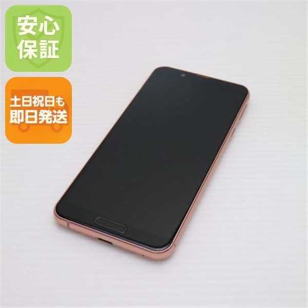超美品 SIMフリー SH-M12 ライトカッパー スマホ 192