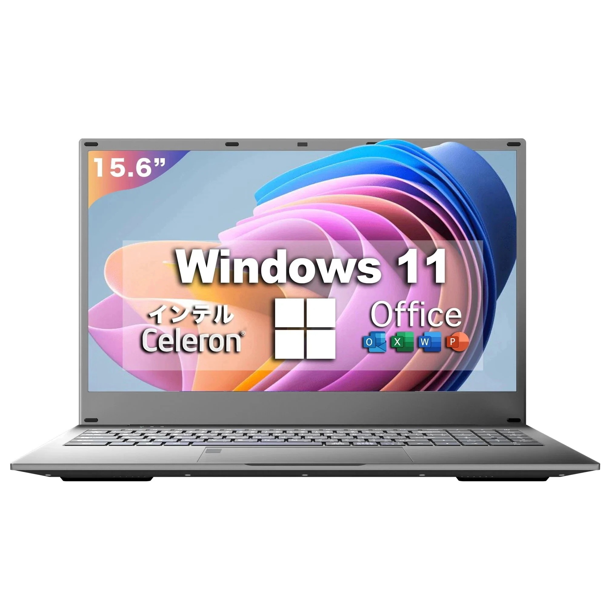 ノートパソコン 新品 Office付き 初心者向け 初期設定済 Win11 Pro 日本語キーボード テレワーク応援 Celeron N4000メモリー:8GB/高速SSD:128GB Q5L