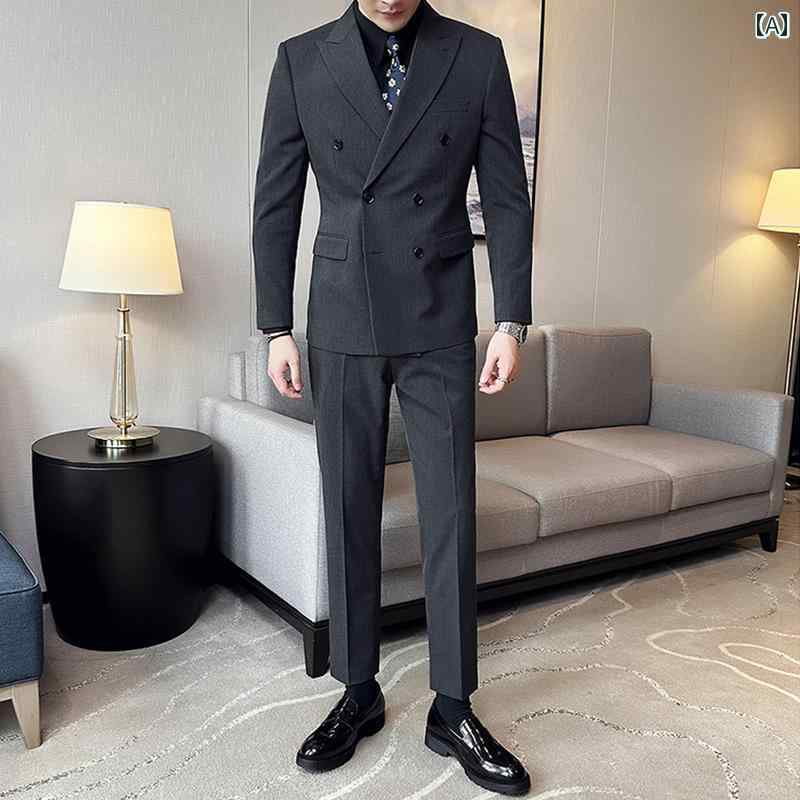 シューズ　スリッパ　カジュアル 軽くて 大人 カジュアル スーツ ダブルブレスト春夏 高級 通勤 シンプル ドレス メンズ