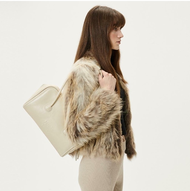 【MARGESHERWOOD】 SOFT BOSTON : CREAM BEIGE CRINKLE