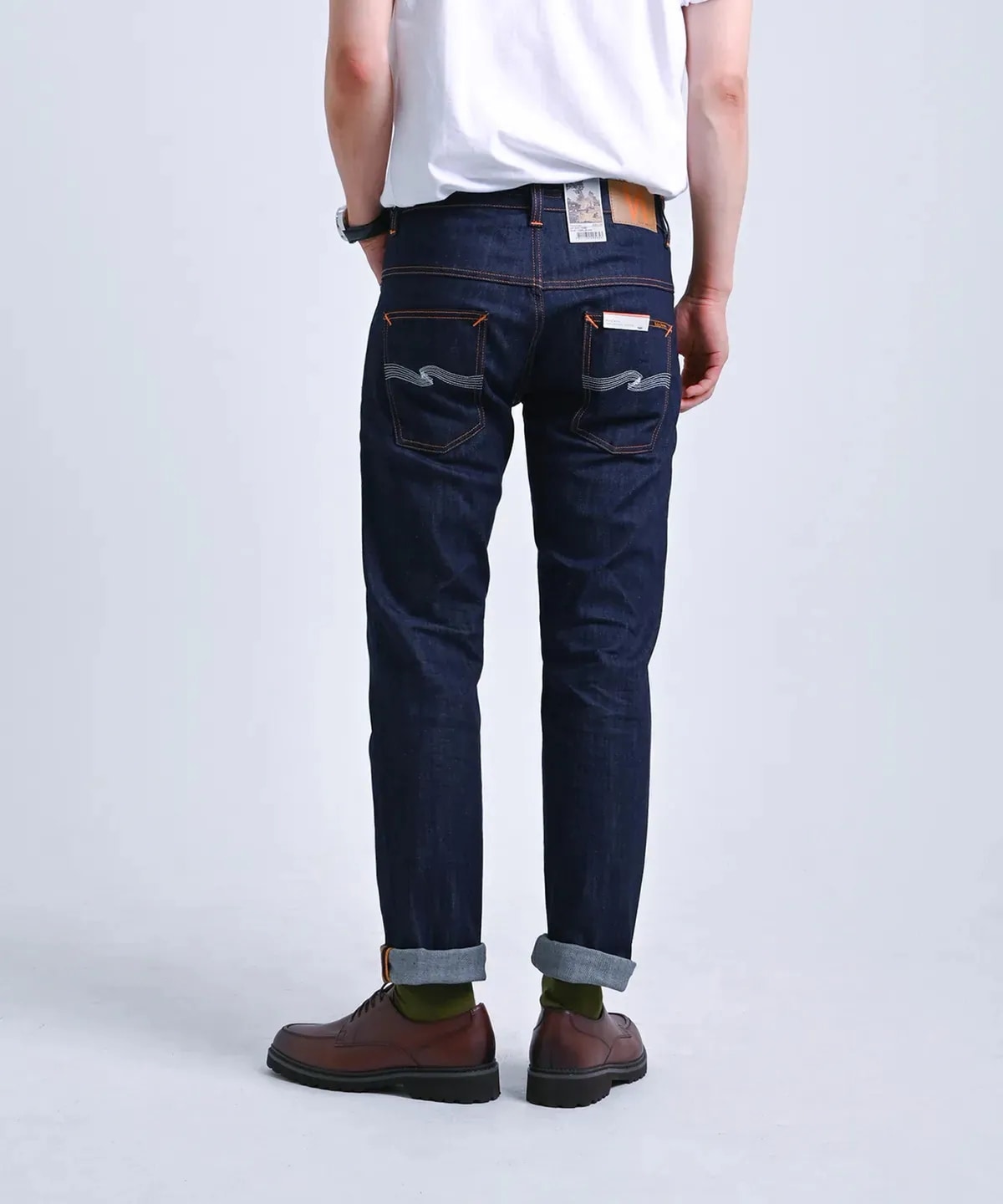 シンフィン ドライエクリュ エンボ デニムパンツ ジーンズ Thin Finn Dry Ecru Embo（110268）