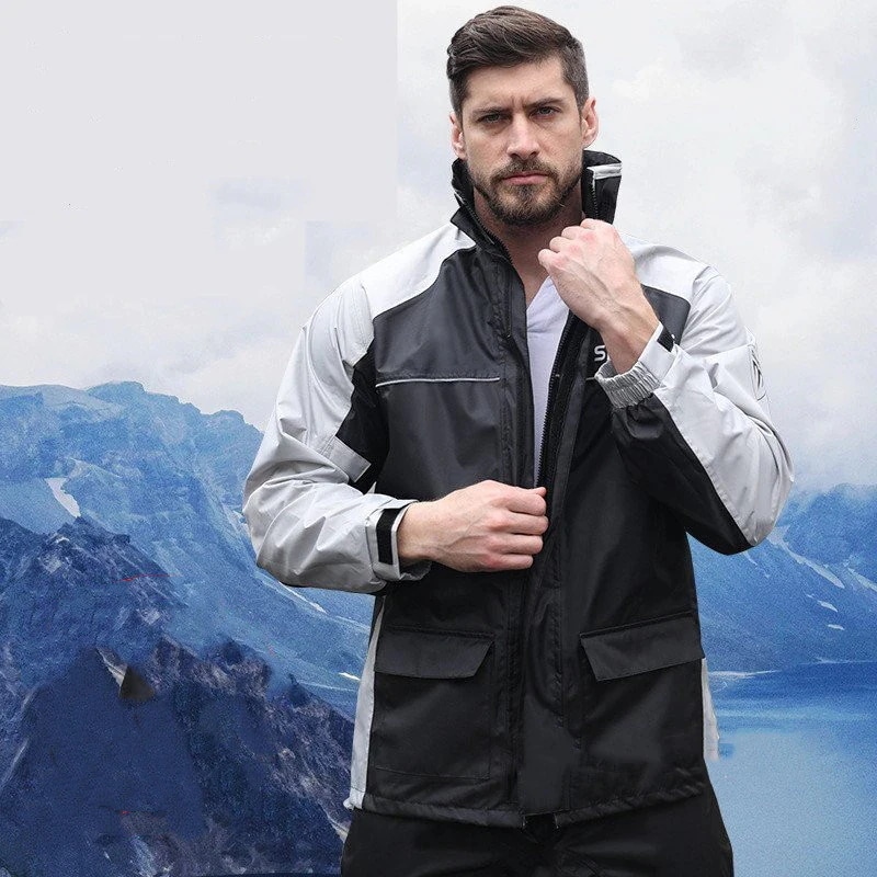 レインコート 作業服 雨具 強風 暴雨 通気 蒸れない 透気性 上下セット アウトドア 釣り 旅行用