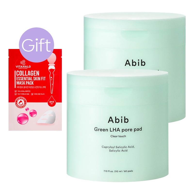 【正規品】グリーン LHA 毛穴パッド クリアタッチ 60枚 (2個)