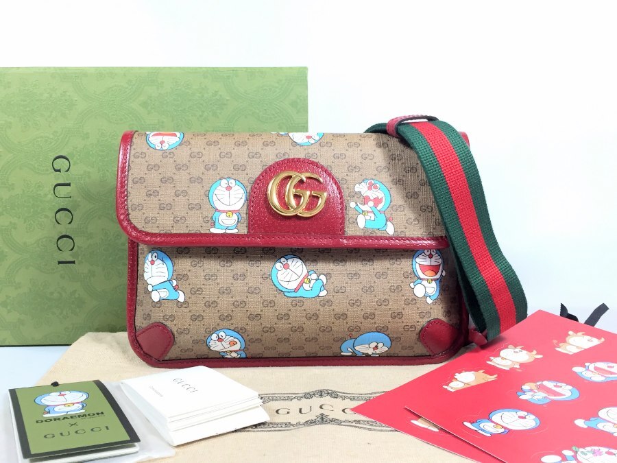 ウエストバッグ GG マーモント ボディバッグ ドラえもん コラボモデル 【中古品】