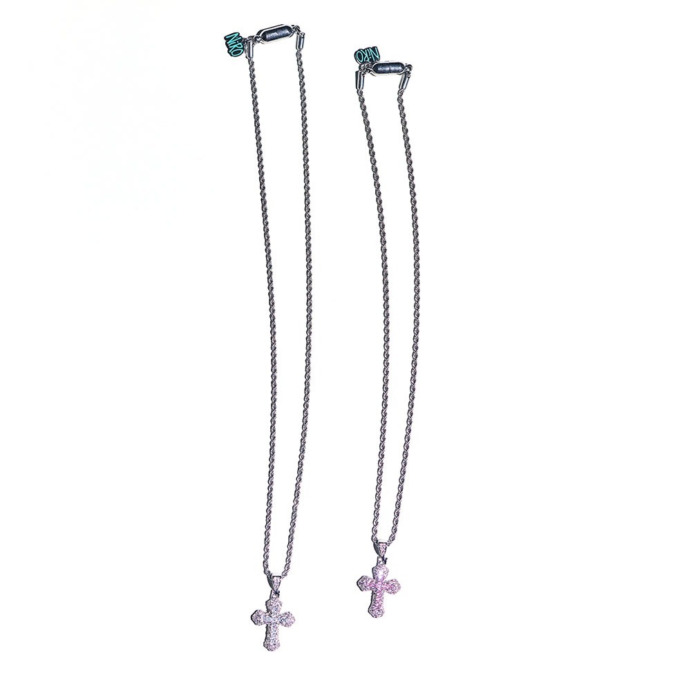 【NIRO SERENDIPITY】 MiNi ZiRCONiUM CROSS ROPE CHAiN NECKLACE #111-1 ネックレス 正規品