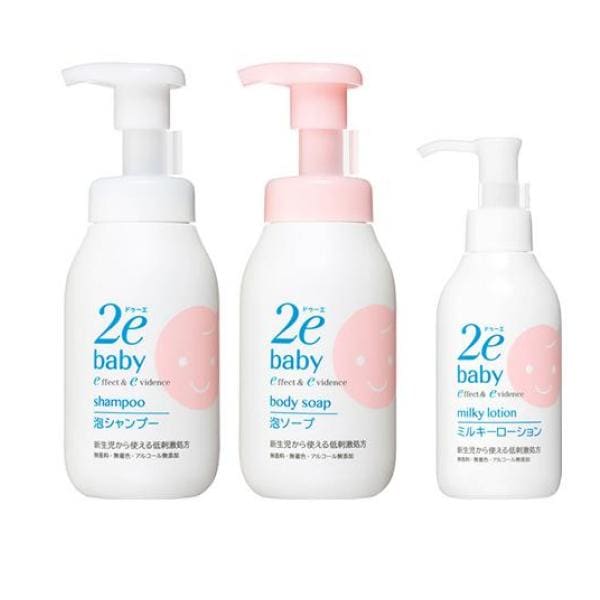 資生堂 2e baby(ドゥーエベビー) 敏感肌用 泡シャンプー 300mL &泡ソープ 300mL &ミルキーローション 150mL