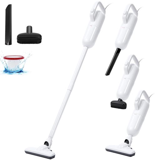 EFSHREE 掃除機 コード式 13000PA ハンディークリーナー スティッククリーナー サイクロンクリーナー 5M電源コード式掃除機 紙パック不要 4IN1 軽量 多層濾過 超強力吸引