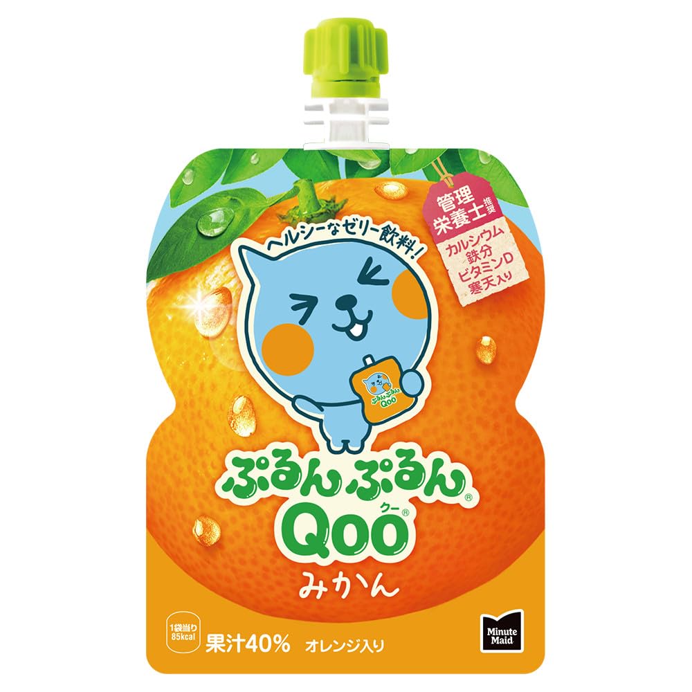 即日発送 コカ・コーラ ミニッツ メイド ぷるんぷるんQoo みかん 125gパウチ×30袋