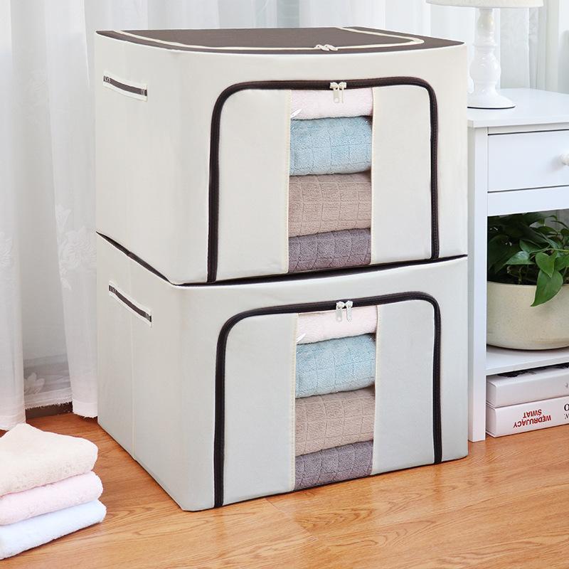 【超人気商品】2個セット 収納ボックス 50*40*36cm フタ付き 窓付き 収納ケース クローゼット 押入れ おもちゃ 折りたたみ ふた付き 整理整頓 衣替え