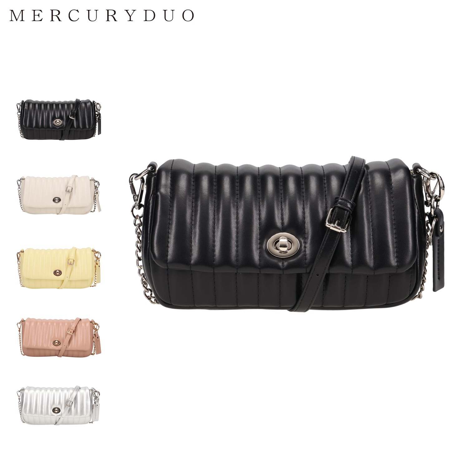 ショルダーバッグ ストライプキルティング レディース 斜めがけ 軽量 MER-91130B 7,920円