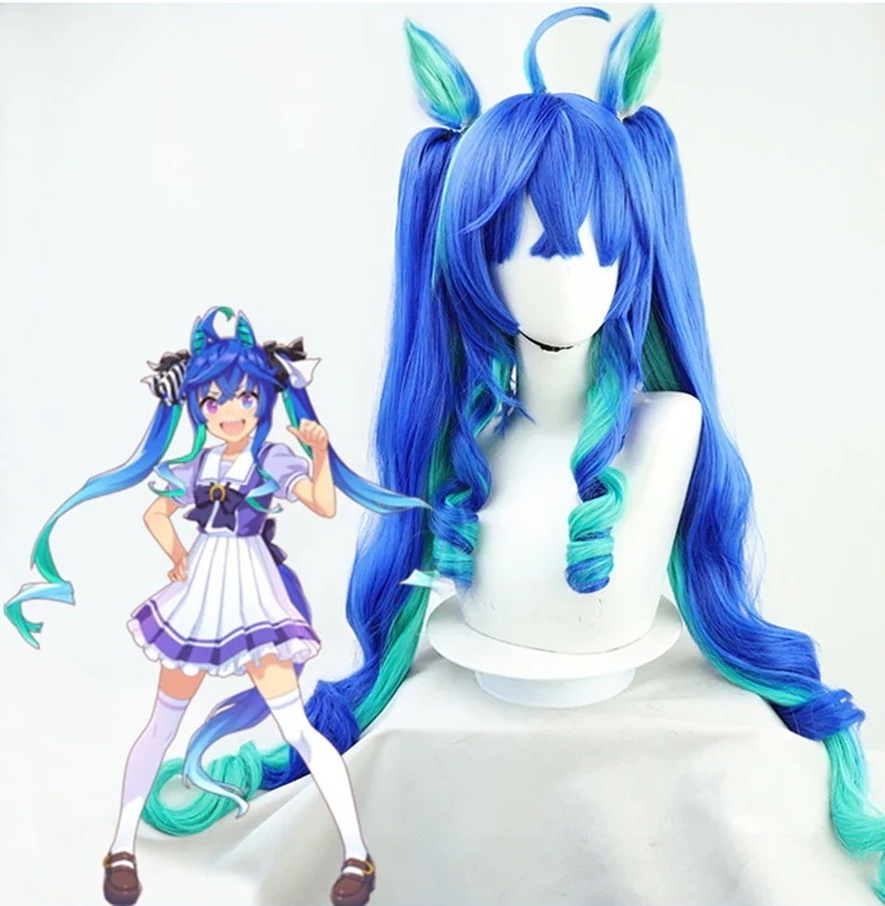 ウマ娘 プリティーダービー ツインターボ コスプレ ウィッグ+耳 2点セット 尻尾追加可