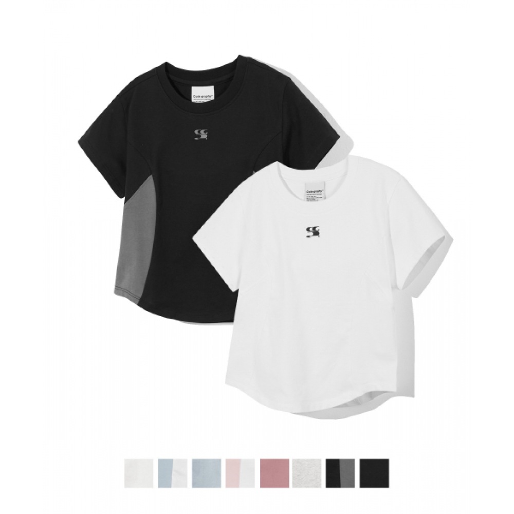 CODEGY (女性) クールウェーブロゴシンボルクロップショートスリーブ Tシャツ_8COLOR 6,125円