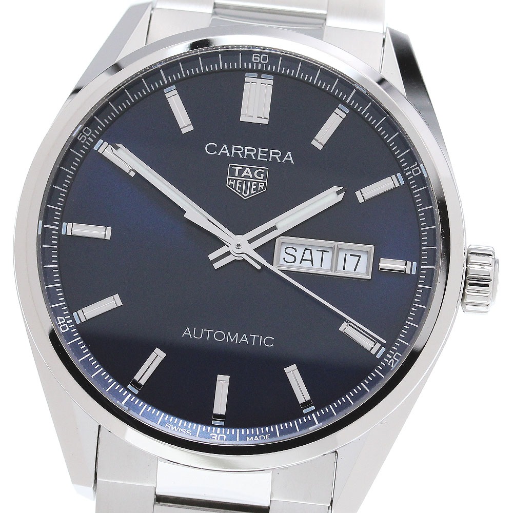 タグホイヤー TAG HEUER WBN2012.BA0640 カレラ キャリバー5 デイデイト 自動巻き メンズ 美品 保証書付き_850208【中古】