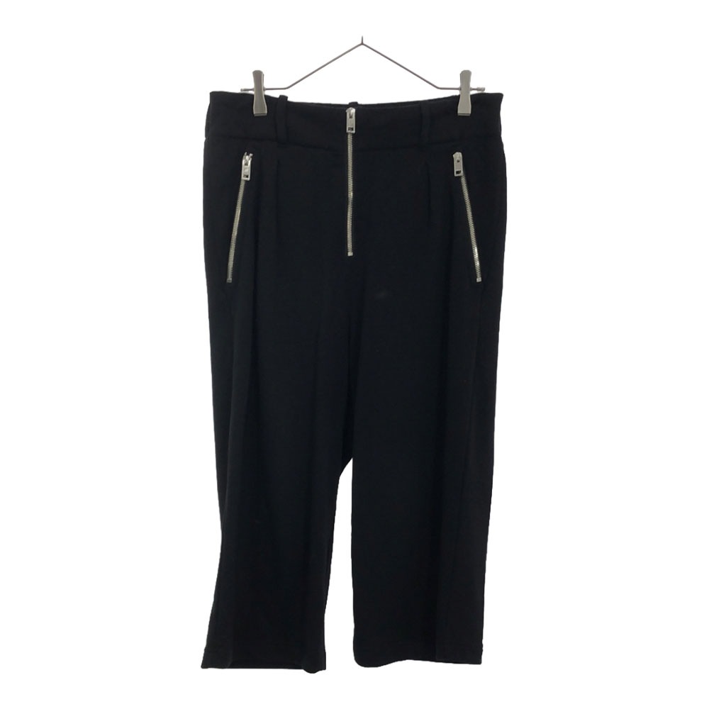 スウェット ハーフパンツ w26 ブラック クロップドパンツ レディース
