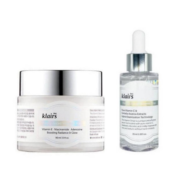 フレッシュリージュースド ビタミンドロップ 35ml+ビタミンＥマスク 90ml/ピュアビタミンC配合 / トーンアップセラム / 毛穴 / 角質 / 肌ケア