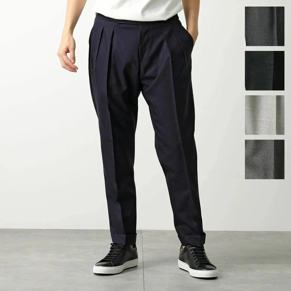 BERWICH ベルウィッチ テーパードパンツ SCOTCH スコッチ scotch vb6954 メンズ プリーツパンツ ツータック ウール カラー5色