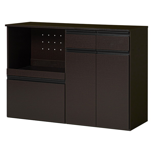 VKC-7156DBR キッチンカウンター(収納庫タイプ) ダークブラウン メーカー直送