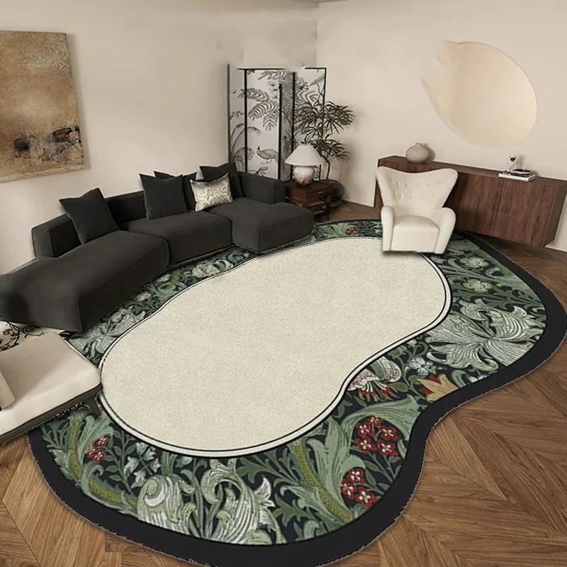 24新作 リビング 広い面積 ソファー ヴィンテージ カーペット 不規則 厚手 ローテーブル 寝室 オシャレ 絨毯メガ割