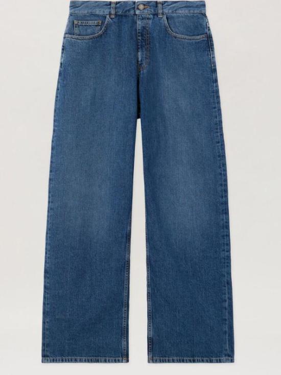 PALM ANGELS Men Straight Pants PMYA049S26DEN00A 4444 MEDIUM BLUE MEDIUM BLUE