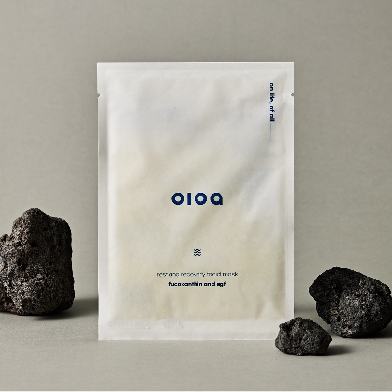 オロア シム フェイシャルマスクセット (5シート/セット), クリーンビューティー, 微細藻類, フコキサンチン, 海洋, 海, フェイシャルマスク, シートマスク, 肌鎮静