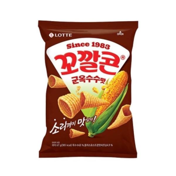 RGLO444Sロッテ コーン 焼きとうもろこし味 67gx10個 半箱 お菓子