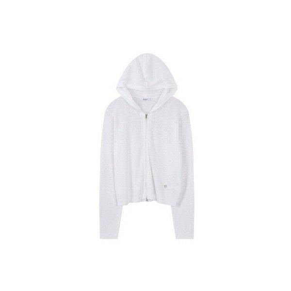 女性用夏ナイトフード付きジップアップカーディガン_DJ