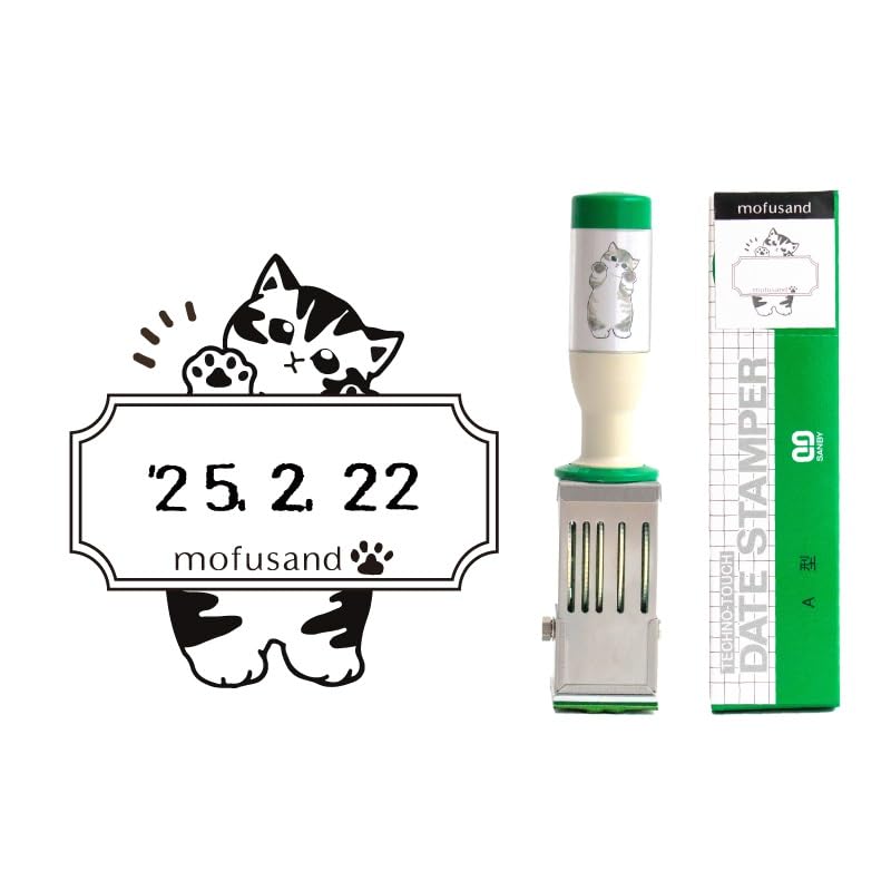 フタバ mofusand 日付印 Mサイズ ゆるにゃん M-yuru