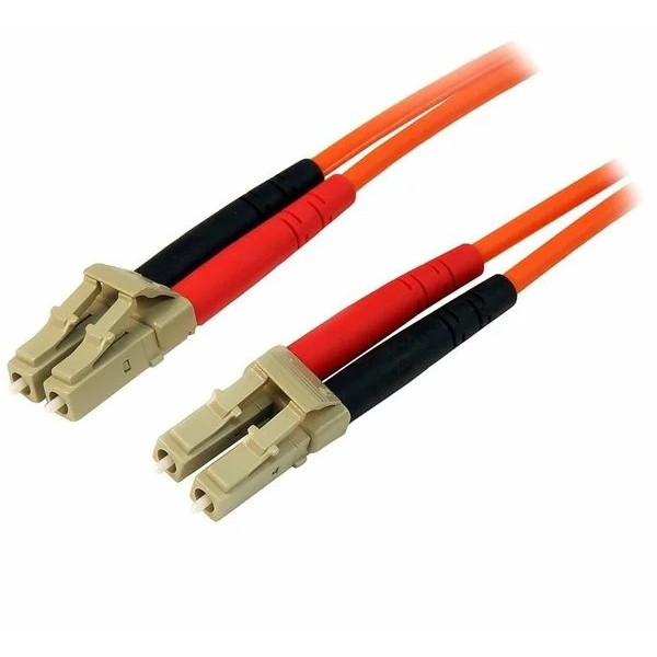 50FIBLCLC15 オレンジ 光ファイバーケーブル 15m LSZH対応パッチコード OM2仕様準拠 マルチモード コア径50ミクロン/芯径125ミクロン 2芯LC-LCコネクタ