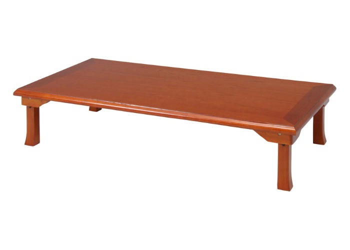 不二貿易 72972 折脚和風座卓(ブラウン・150×75cm) 72972フジボウエキ