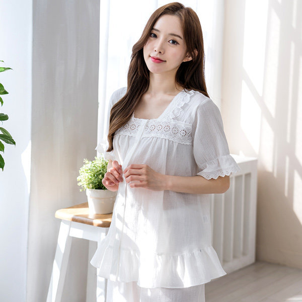 純綿半そでパジャマレディース純綿半そでパジャマソフィー