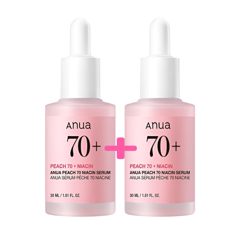 【韓国人気美容液】桃 70 ナイアシンアミドセラム 30ml+30ml 大容量セット/韓国美容液/桃ナイアシンセラム/韓国スキンケア美容液