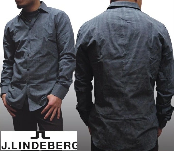 セール ジェイリンドバーグ メンズ カジュアルシャツ サファリ ダーク シャツ Jリンドバーグ J LINDEBERG ボタンシャツ ゴルフ インポート スポーツ LAカジュアル ウェア プレッピ