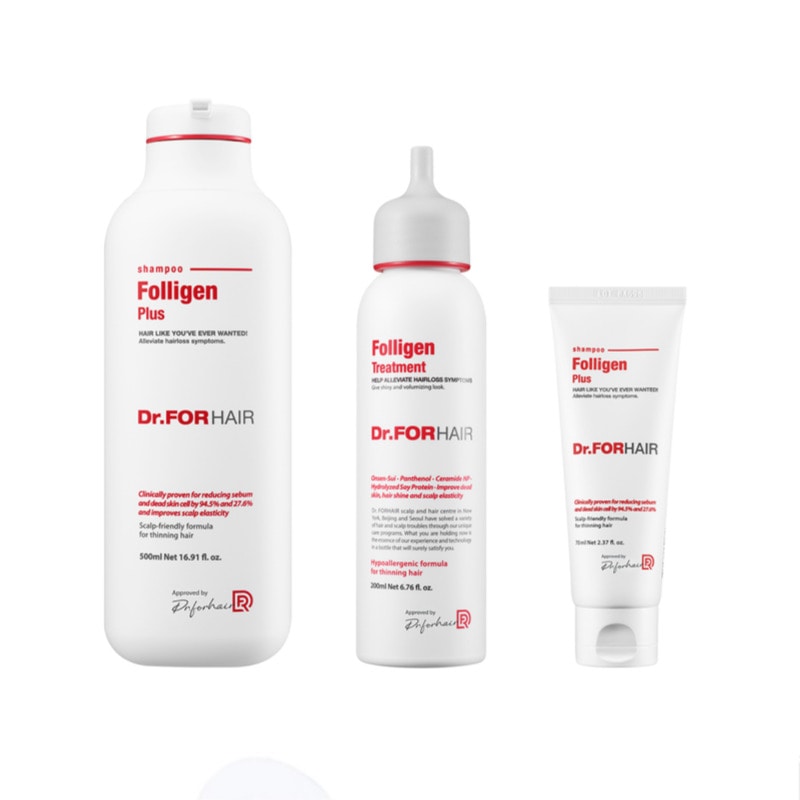 ドクターフォーヘア ポリジェン プラス シャンプー 500ml+ トリートメント 200ml+シャンプー 70ml セット