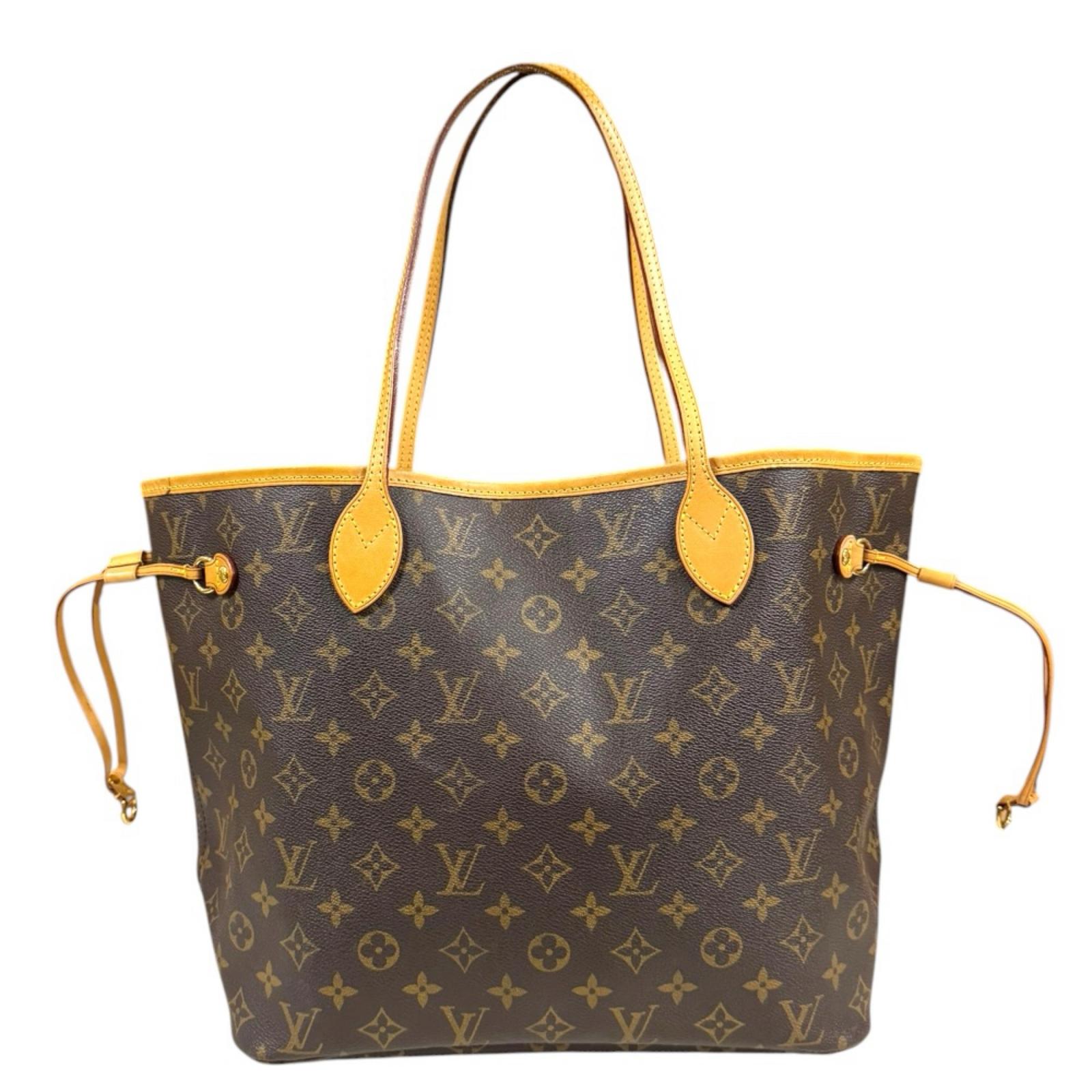 ルイヴィトン ネヴァーフルMM モノグラム トートバッグ モノグラムキャンバス M40156 ブラウン LOUIS VUITTON 中古