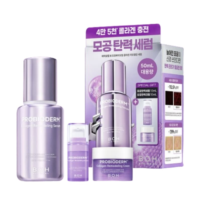 プロバイオダム コラーゲン リモデリング 毛穴 弾力 セラム 50ml + セラム 10ml + クリーム 10ml