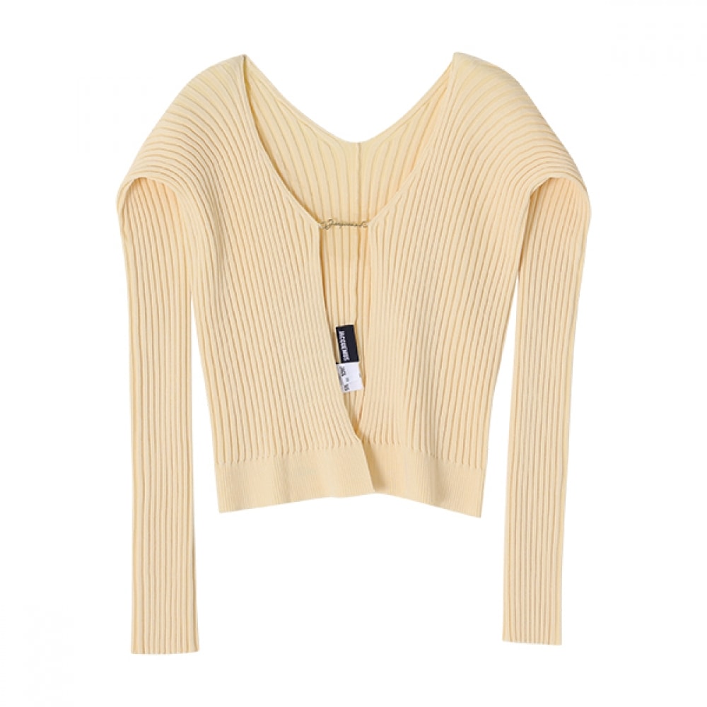 Jacquemus 223KN500-2190 212 ラマイユロゴチャームシームレスレディースカーディガン