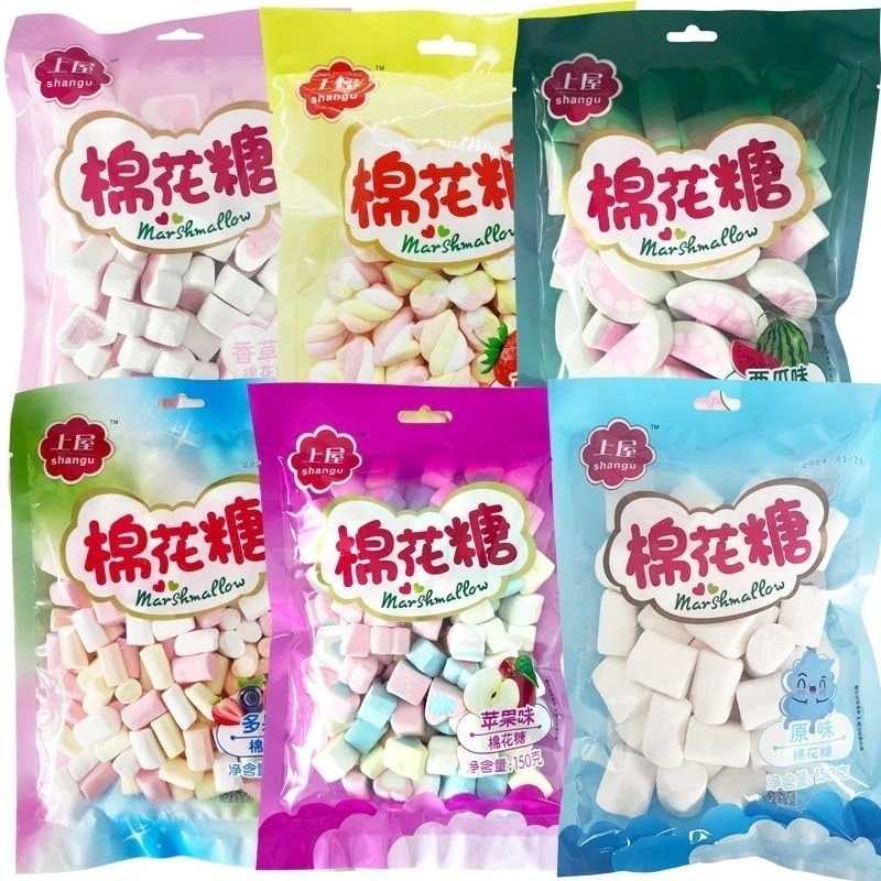カラフルマシュマロフルーツ味のラブキャンディーお子様向けおやつソフトキャンディーコンビニ用ケーキ焼き飾り こどもの日のプレゼント 誕生日プレゼント