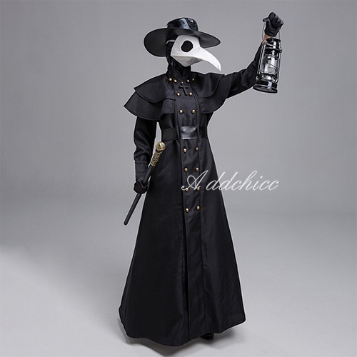 ハロウィン コスプレ 仮装 6点セット ハロウィン衣装 マスク 仮面 コート ジャケット ロングジャケット 帽子 変装 衣装 学園祭 コスチューム 怖い 文化祭 大人 イベント Halloween