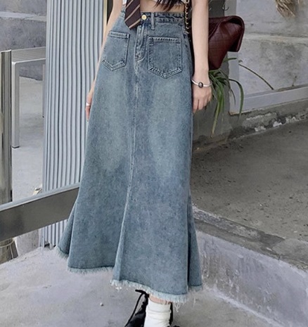 レディース スカート デニム 大人可愛い カジュアル 上品 ヴィンテージ デート お出かけ 公園 女子会 休日 バカンス 就活 高原 ホテル ガーデン ショッピング 発表会