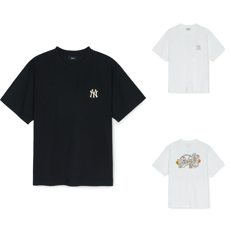 3ATSQ0151正規品保証 関税負担なし韓国限定販売 新商品 男女共用 ニューイヤー スネーク オーバーフィット 半袖 Tシャツ ニューヨークヤンキース