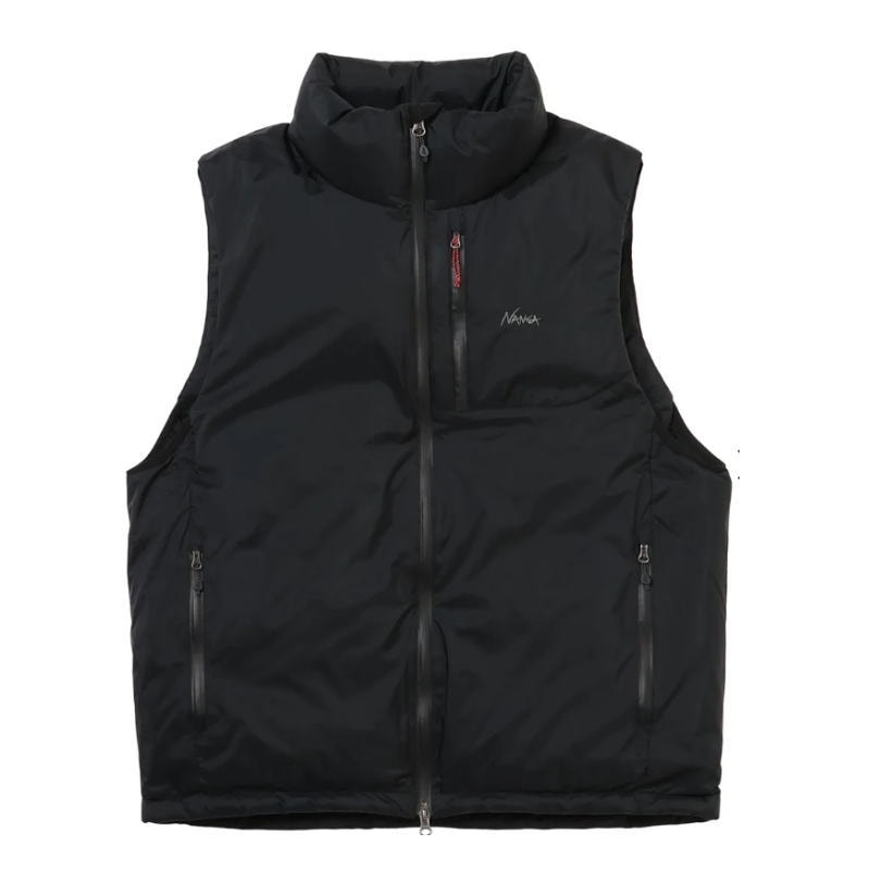 正規品 オーロラス テックス スタンドカラー ダウンベスト ブラック BLKND2441-1N010-A