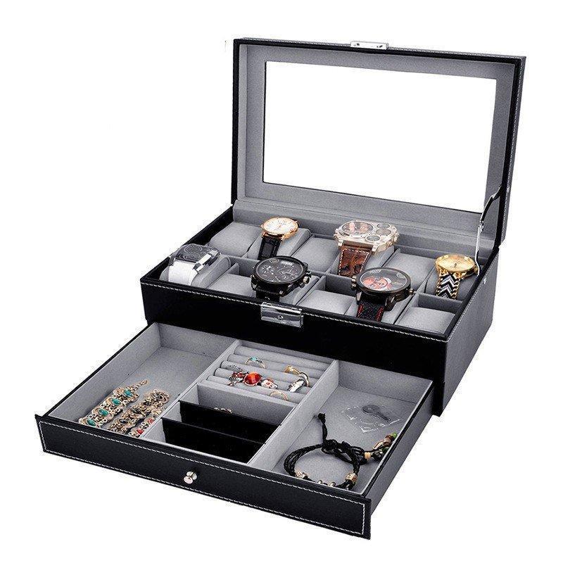 アクセサリーケース ジュエリーボックス ケース リング イアリング ネックレス腕時計 アクセサリー メガネ 小物入れ 大容量 収納ケース 高級収納ボッ