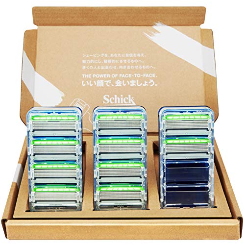 Schick(シック)【Amazon.co.jp 限定】ハイドロ5 カスタム コンフォート 替刃(10コ入) 敏感肌用 5枚刃 Schick カミソリ 剃刀 ヒゲソリ 髭剃り 男性 メンズ 衝撃吸収