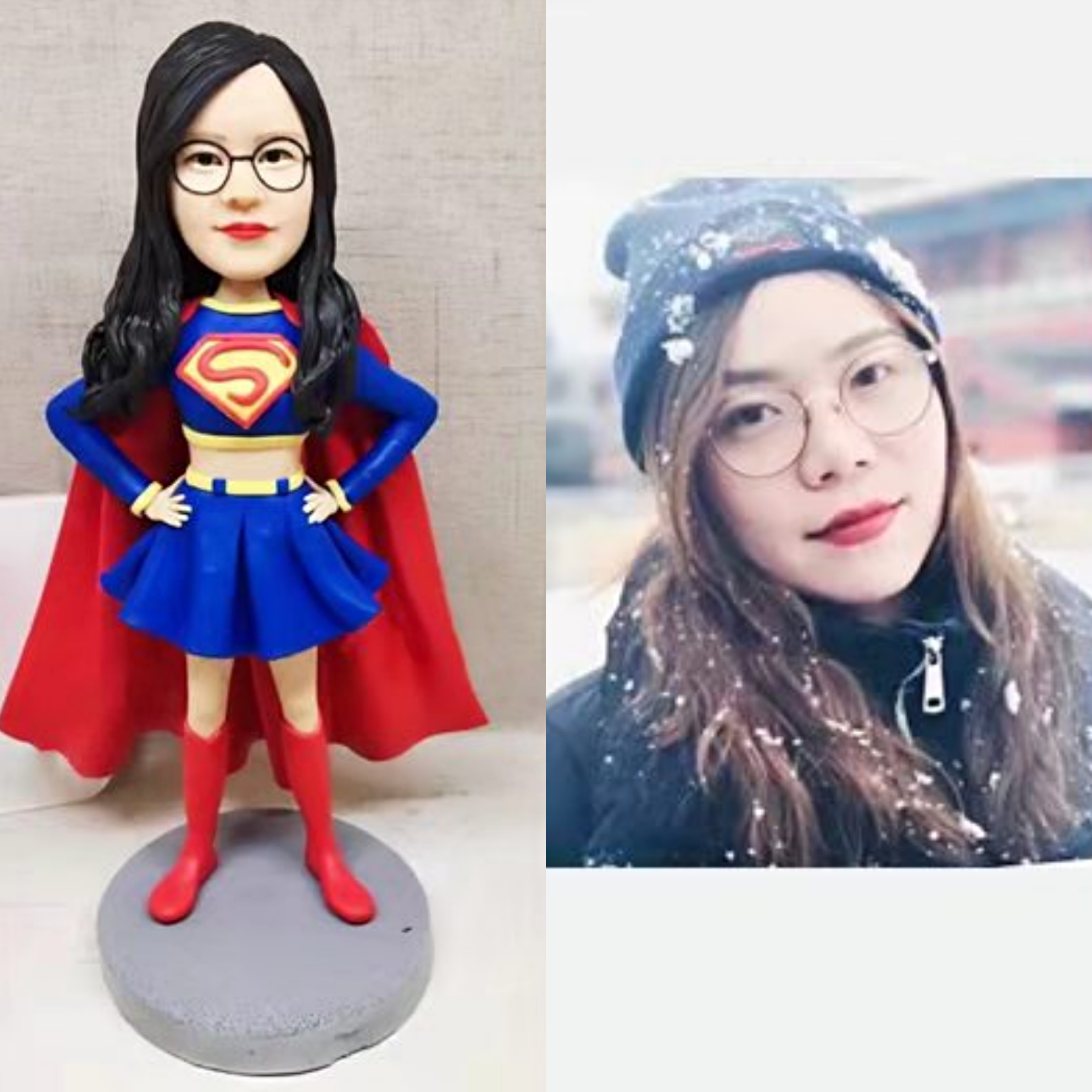 【オーダーメイド】3D肖像画 似顔絵 人形 フィギュア 彼氏 彼女 誕生日 ケーキトッパー 記念日 カップル 友達 プレゼント 9,359円